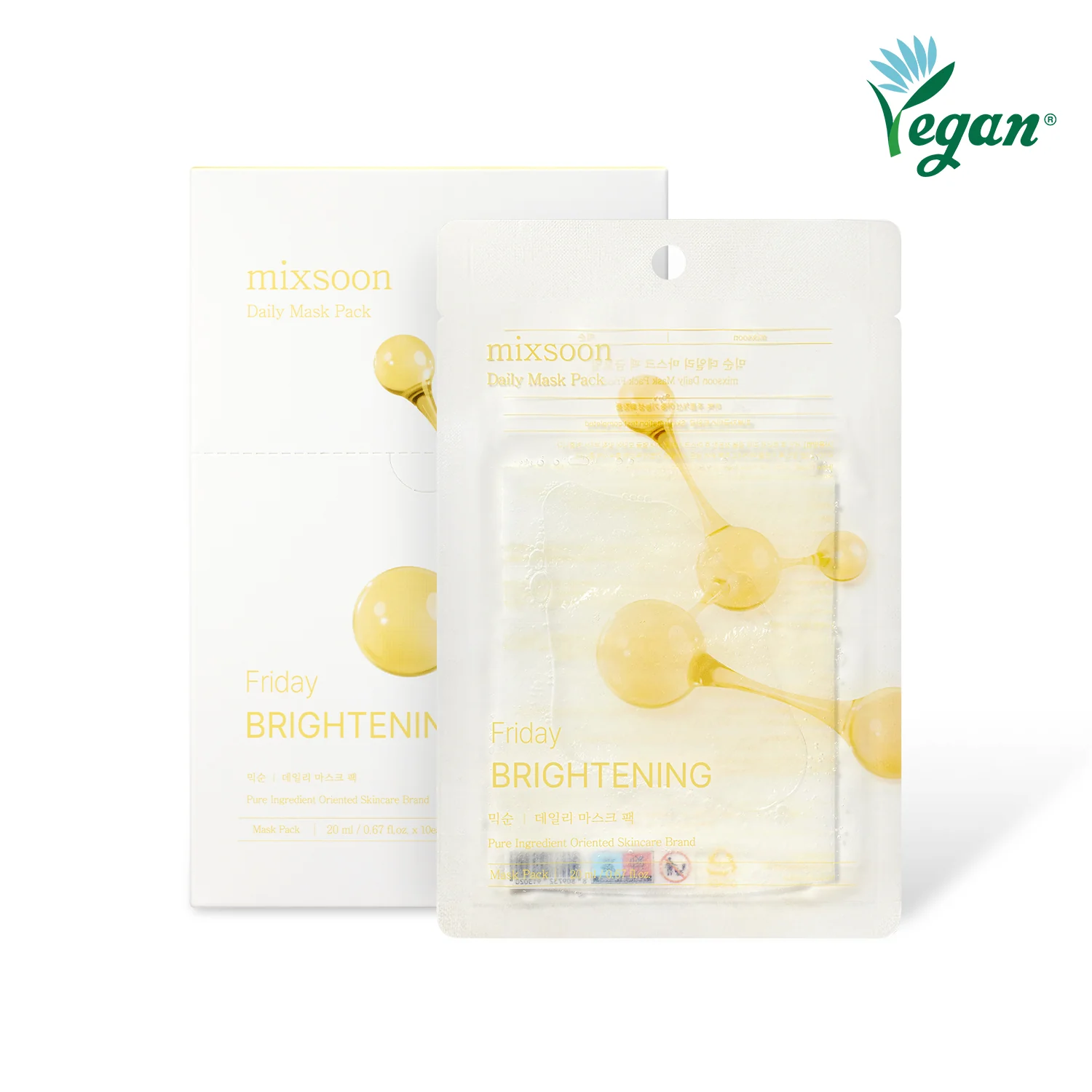 mixsoon Daily Mask Pack 20ml X 10 sheets 1SET- 7-Mask Routine Pore Minimizer, Tone-Up, Glass Skin, Calming, Tightening, Brightening, Moisture, and Total Care Masks Korean Skincare - Image 6