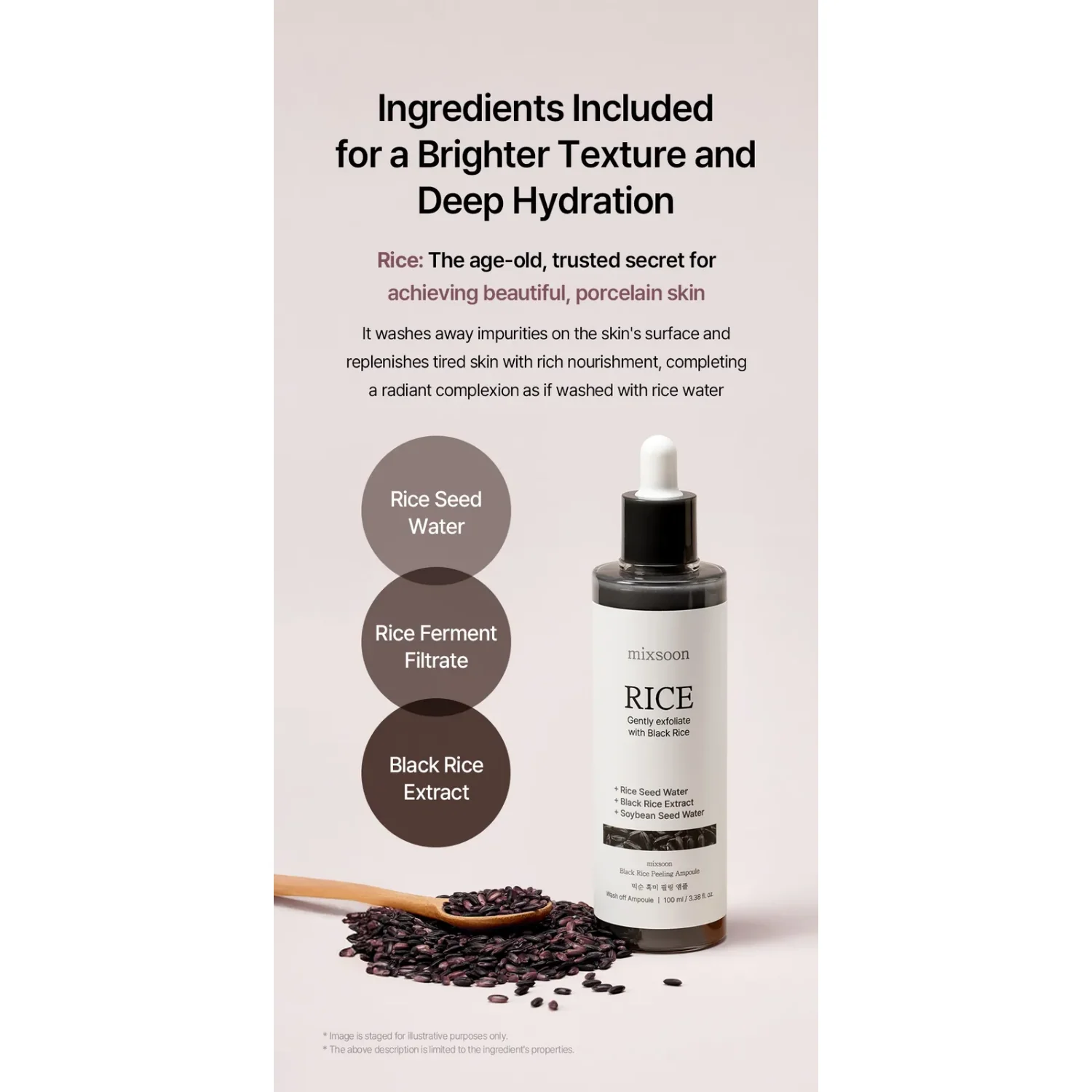 mixsoon Black Rice Peeling Ampoule 100ml - Image 5